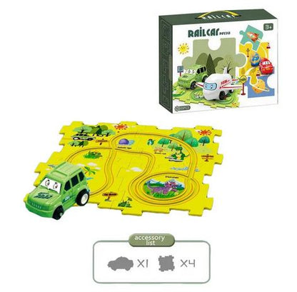 Piste de voiture en Puzzle multifonctionnel pour enfants: SpeedPuzzle™