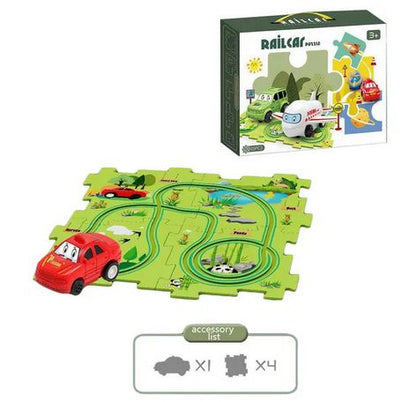 Piste de voiture en Puzzle multifonctionnel pour enfants: SpeedPuzzle™