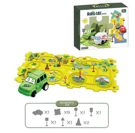 Piste de voiture en Puzzle multifonctionnel pour enfants: SpeedPuzzle™