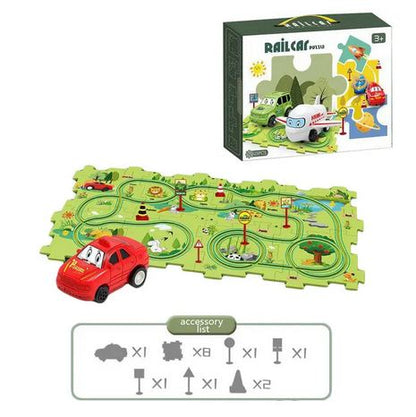 Piste de voiture en Puzzle multifonctionnel pour enfants: SpeedPuzzle™