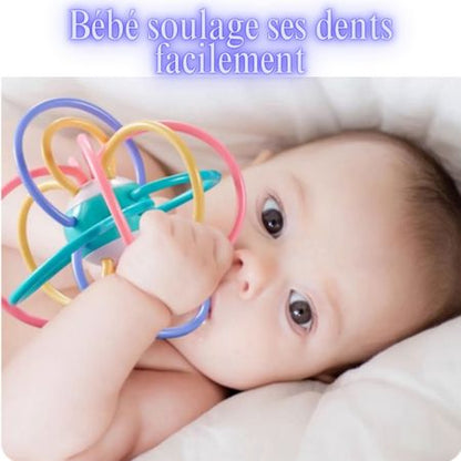 Balle de hochet en silicone pour bébés: BabyJoy™