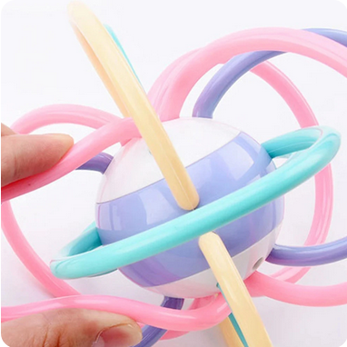 Balle de hochet en silicone pour bébés: BabyJoy™