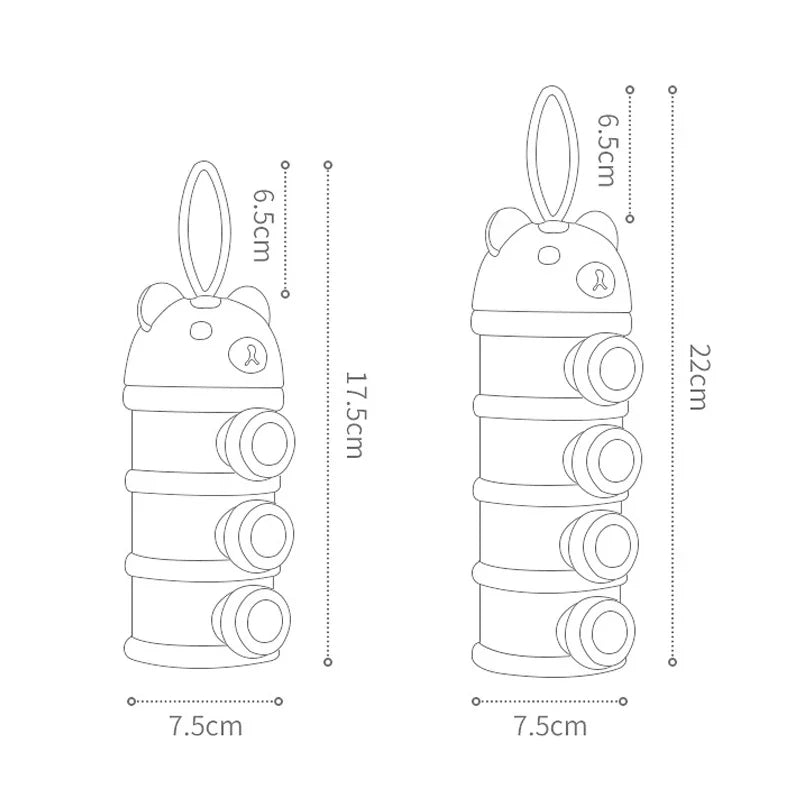 Boîte de stockage de lait en poudre pour bébé: LaitSécur™