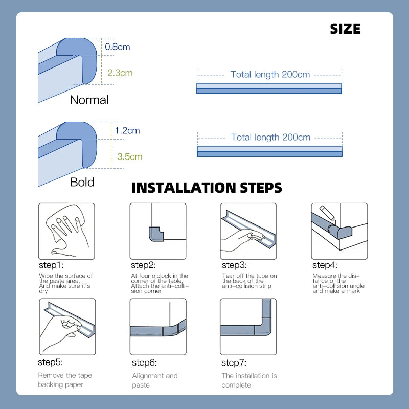 Bandes de protection pour coins de meubles: SafeEdge™