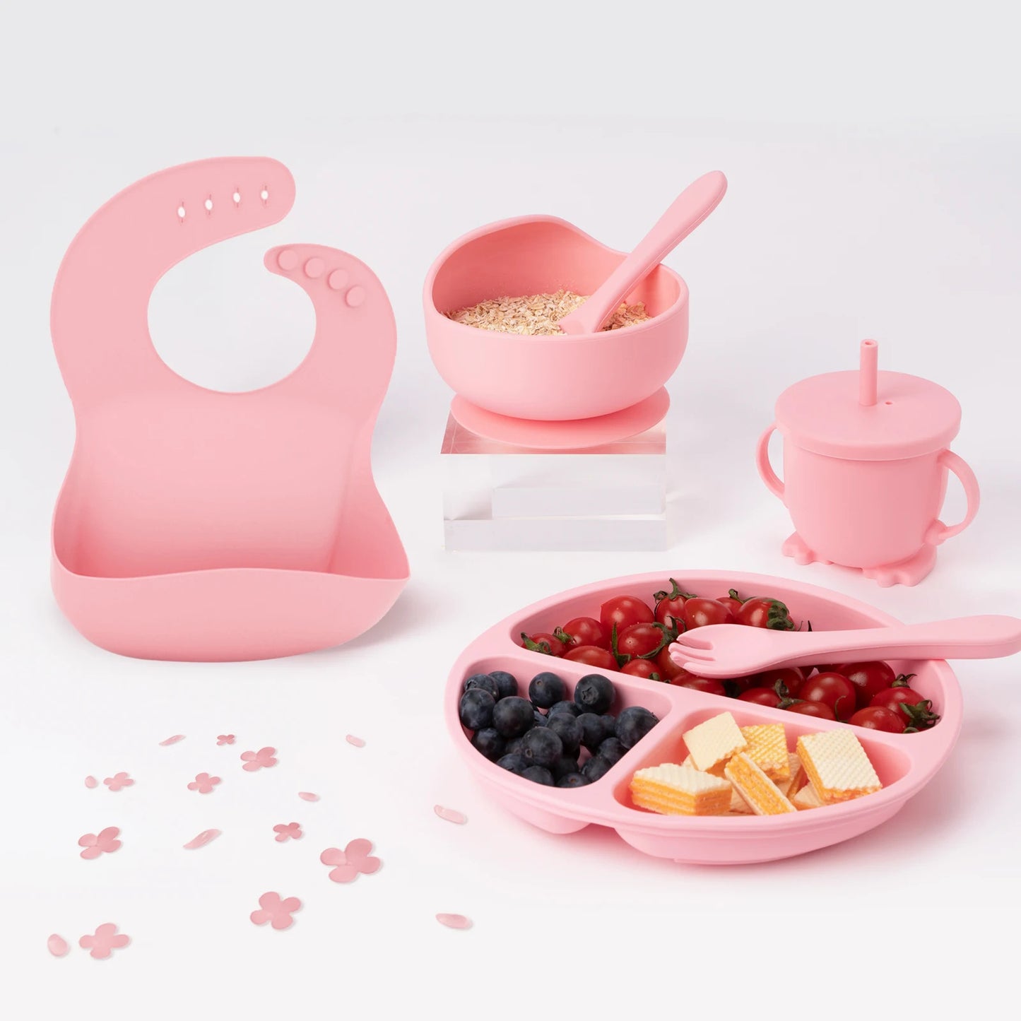 Ensemble vaiselle pour bébé en silicone:SiliSavor™