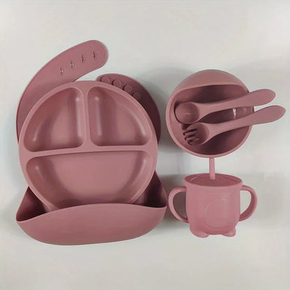 Ensemble vaiselle pour bébé en silicone:SiliSavor™