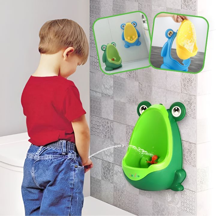 Urinoir mural en forme de Grenouille pour petits garçons: FrogUrinal™