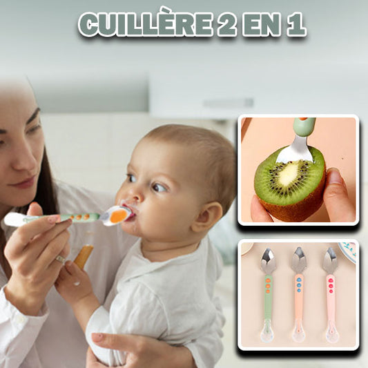 Cuillère 2 en 1 pour bébé: SpoonEase™