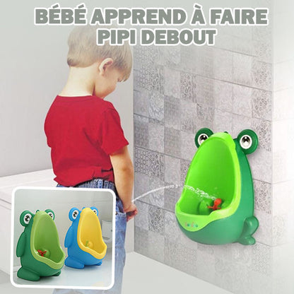 Urinoir mural en forme de Grenouille pour petits garçons: FrogUrinal™