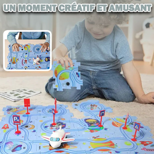 Piste de voiture en Puzzle multifonctionnel pour enfants: SpeedPuzzle™