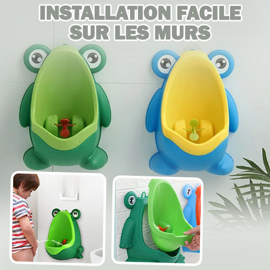 Urinoir mural en forme de Grenouille pour petits garçons: FrogUrinal™