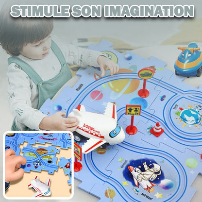 Piste de voiture en Puzzle multifonctionnel pour enfants: SpeedPuzzle™