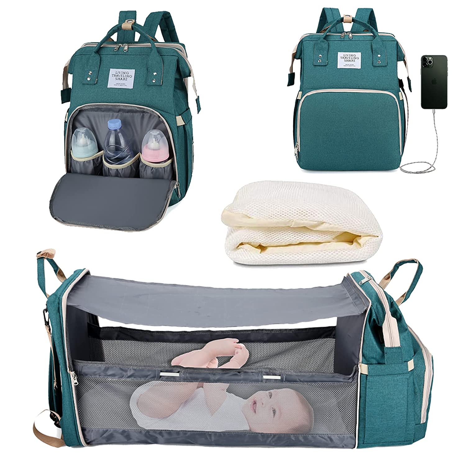 Sac à langer portatif | Berceau de voyage BabyNappy™ - Univers de bebe